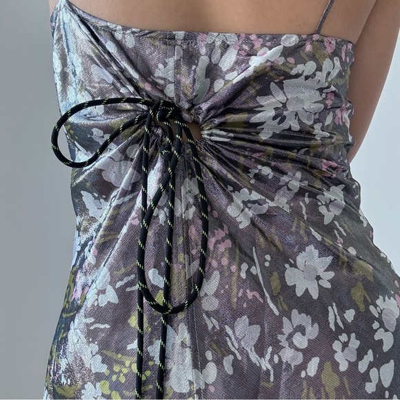 GANNI silver slip dress - Picture 3 of 7